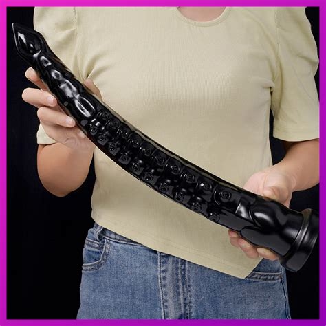 Tent Culo Anal De Cm De Comprimento Tamp O Grande Dildo Macio Ventosa Poderosa Brinquedos