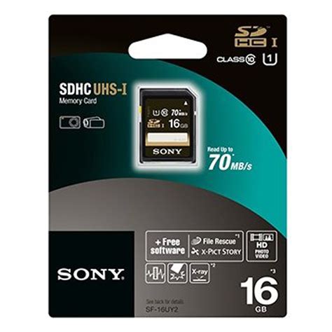 sony  gb sdhc memory card