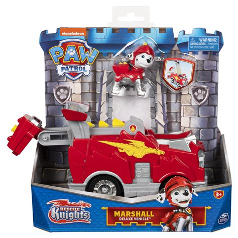 Marshall Rescue Knights Paw Patrol Vehicle And Figurine