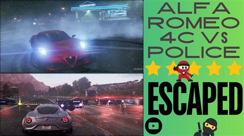 4K NFS Most Wanted ALFA ROMEO 4C CONCEPT Vs POLICE POLICE CHASE