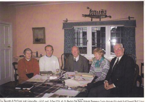 The records & Archives Sub Committee - Beaconsfield Historical Society