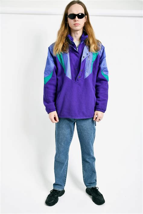 Vintage Ski Fleece Purple Vintage Clothes Online For Men