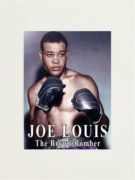 Joe Louis Boxing Legend Colorized Photographic Print For Sale By