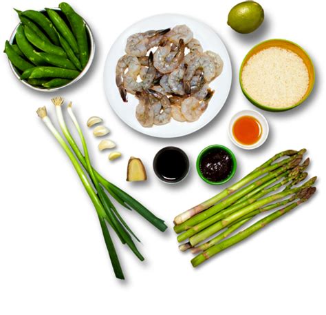 Download Transparent Shrimp & Asparagus Fried Rice - Side Dish - PNGkit