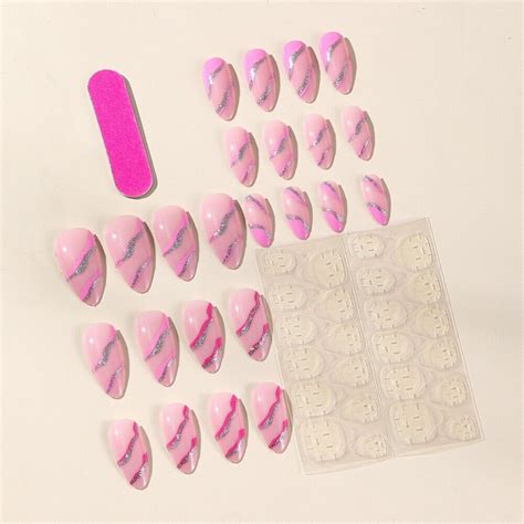 Wearable Manicure False Nail Full Cover Nail Tips Almond Fake Nails