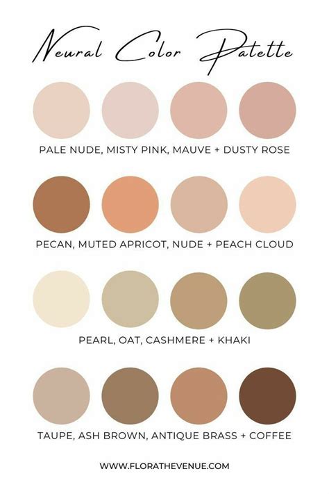 Best Nude Neutral Color Palette Chocolate Mocha Tan Beige Taupe Artofit