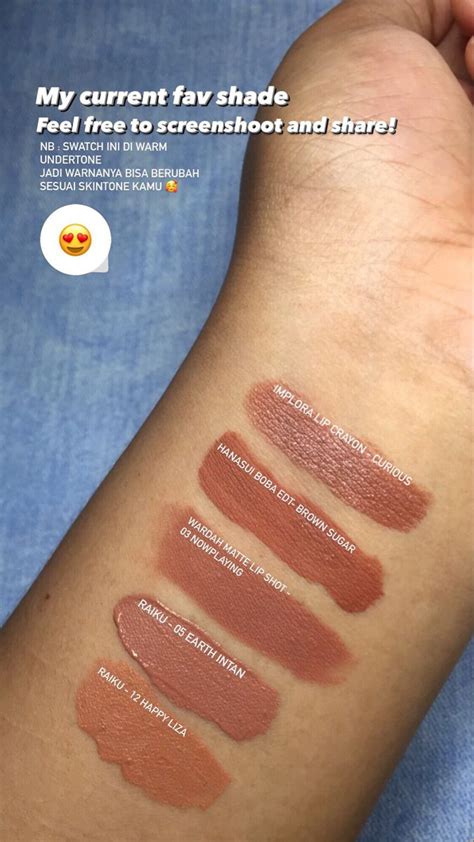 Swatches Nude Lipcream Lokal Under K Di Produk Makeup Pewarna Bibir Swatch