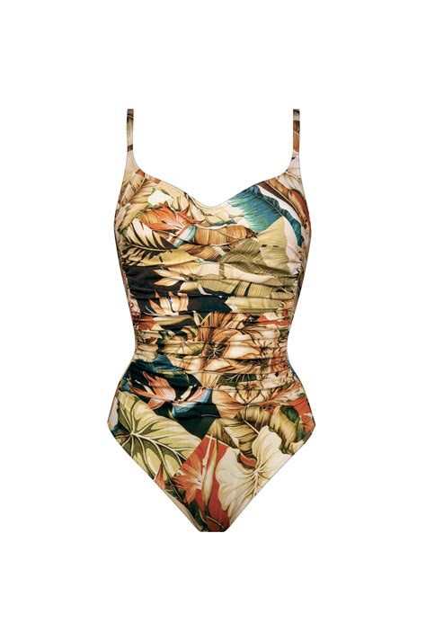 Hypnotic Sepia Leaves Marizia Lingerie