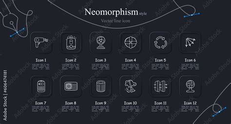 Hot Weather Cooling Icon Set Refreshing Breeze Cooling Fans Ice Cubes Chilled Beverages