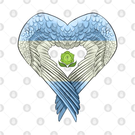 Achillean Pride Heart Shaped Angel Wings Gay Pride Flag Pin Teepublic