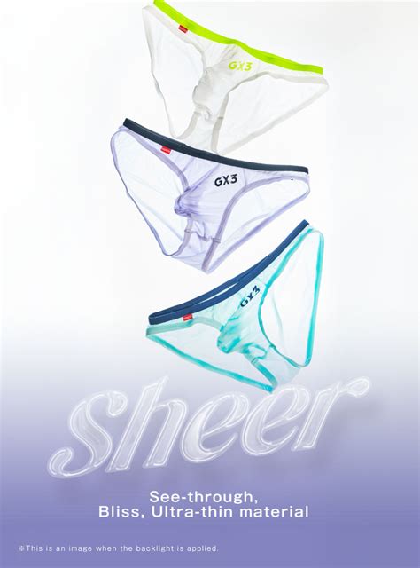 ALL ITEM 3PACK GX3 SHEER PALE COLOR VOLUMEY BIKINI