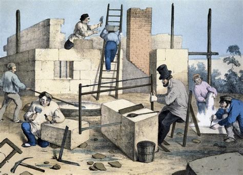 House Construction 19th Century Artwork Photograph By Cci Archives