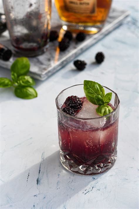 Blackberry Bourbon Smash Cocktail The Schmidty Wife