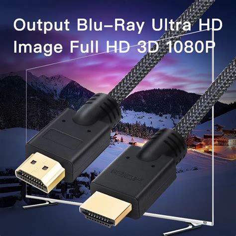 Shuliancable кабель HDMI позолоченный 2,0 1080p 3D высокоскоростной для ...
