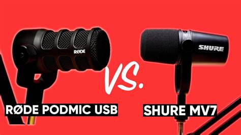 Shure Mv Vs Rode Podmic Usb With Audio Comparisons Youtube