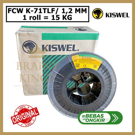 Jual Welding Wire Kiswel FCAW K-71TLF 1,2mm 1.2 mm AWS E71T-1C/-1 (15 ...