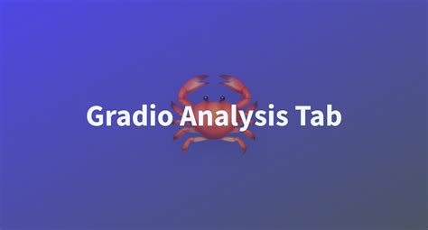 Gradio Analysis Tab A Hugging Face Space By Merve