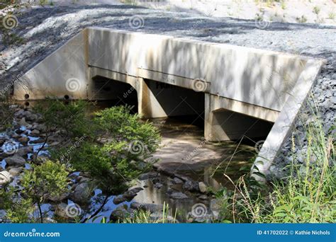 large stormwater drains stock photo image  piled landscape