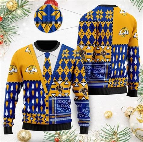 NFL Los Angeles Rams 3D Ugly Christmas Sweater HFV014 HomeFavo