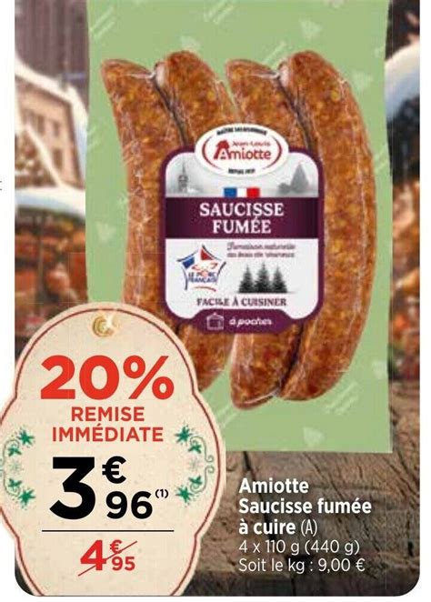 Promo Amiotte Saucisse Fum E Cuire Chez Bi