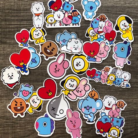 Bt21 Stickers - Etsy