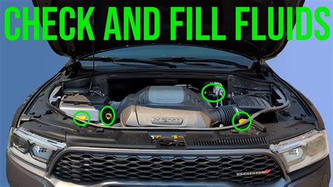 How To Check And Fill Fluids Complete Guide Dodge Durango