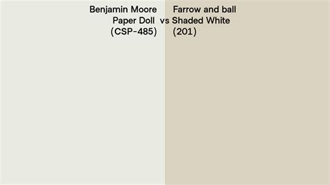 Benjamin Moore Paper Doll CSP 485 Vs Farrow And Ball Shaded White