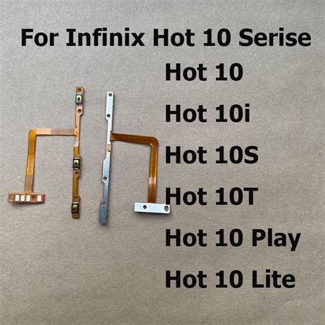 New For Infinix Hot I S T Lite Play Power On Off Button Volume Switch Key Control Flex