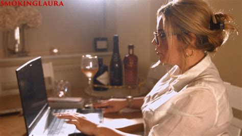 Smoking Laura Chain Smoking Marlboro Reds Corks While Wearing Lingerie FULL HD Mp