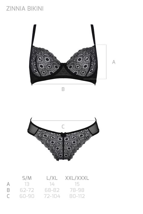 Schwarzer Bikini PA596654 L XL PA596653 L XL