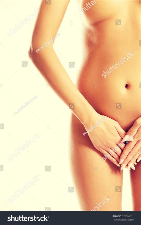 Shy Nude Woman Covering Her Intimate Stock Photo Shutterstock