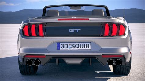 Mustang gt convertible model - TurboSquid 1204999