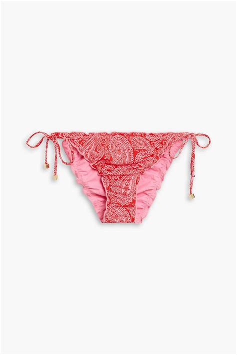 HEIDI KLEIN Reversible Paisley Print Low Rise Bikini Briefs THE OUTNET