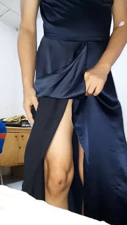 Masturbation Wearing Sexy Blue Long Satin Prom Dress Gay Amateur Amateur Porn XHamster