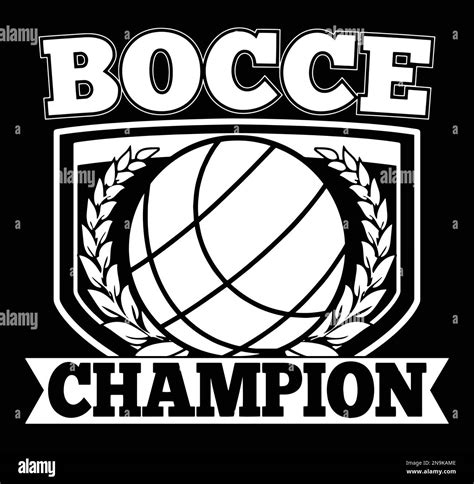 Bocce Champion Badge Emblem Illustration Stock Vector Image And Art Alamy