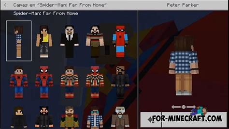 Spider Man Far From Home Skin Pack For Minecraft PE