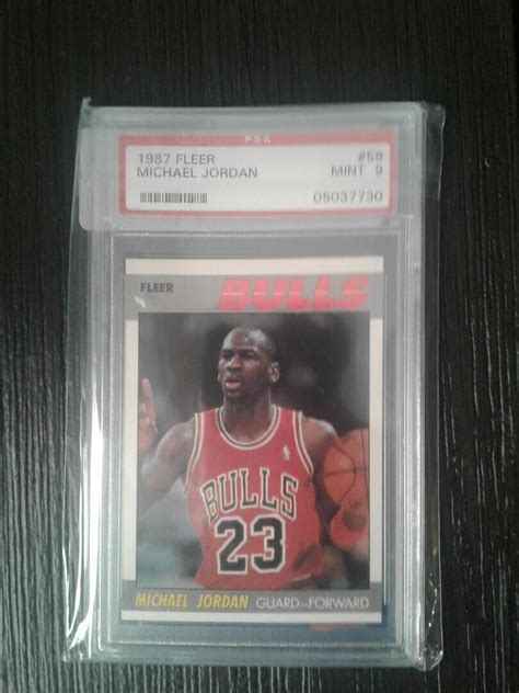 1987 Fleer 59 Michael Jordan 2nd Year HOF PSA 9 MINT EBay