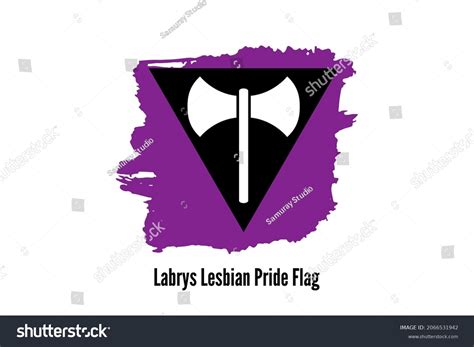 Labrys Lesbian Pride Flag Symbol Lgbt Stock Vector Royalty Free