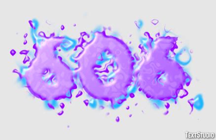 606 Text Effect and Logo Design Number