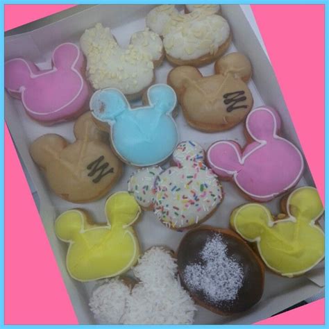 Mickey Mouse Shaped Doughnuts Yum Sugar Cookie Yum Doughnuts