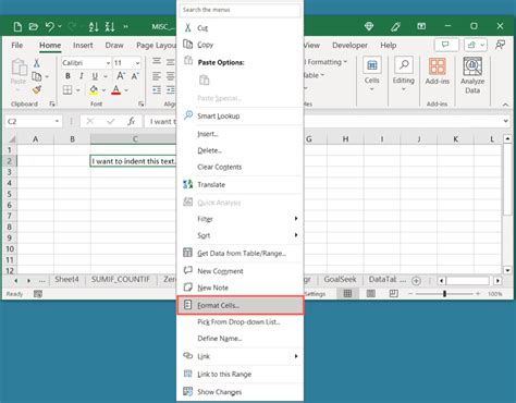 How To Indent Cells In Microsoft Excel