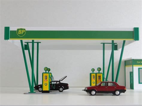 Diorama Gas Station Model Kit Scale Petrol Station Etsy