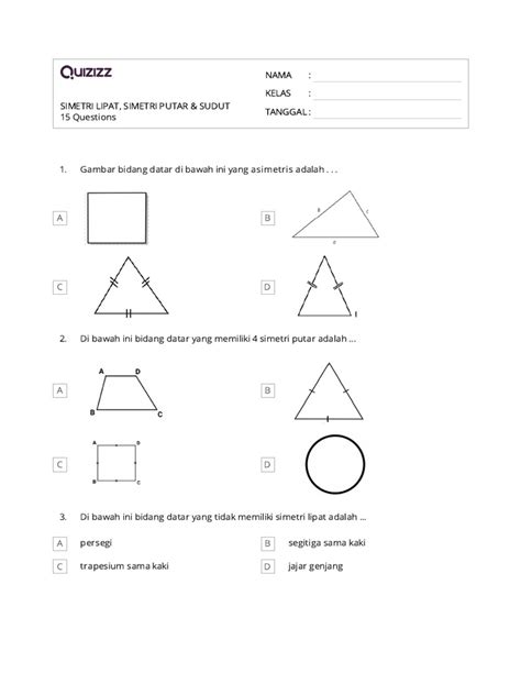 Simetri Lipat Simetri Putar And Sudut Pdf