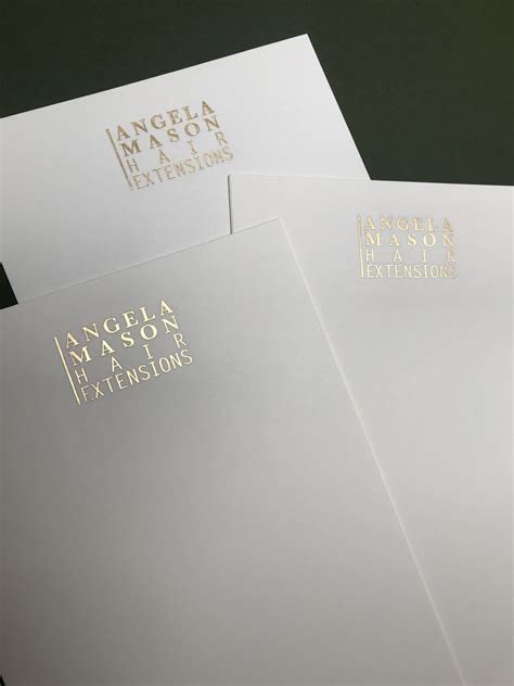 Gold Foiled Bespoke Letterheads Printed By Lost Heritage