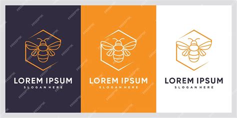 Premium Vector Bee Logo Design With Creative Concept