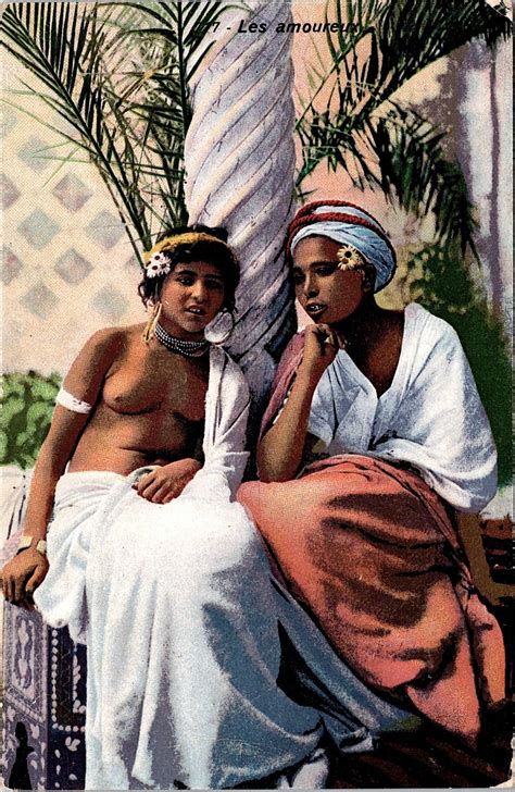 Lot Antique Rare Vintage Postcard Nude Female Mauresque