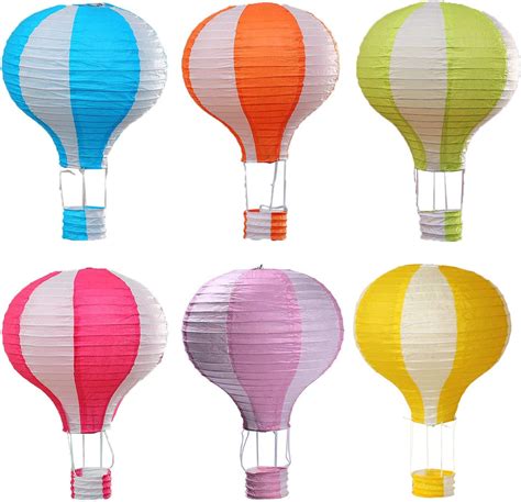 Famgee Hanging Hot Air Balloon Paper Lanterns Set Party Decoration Birthday Wedding Christmas