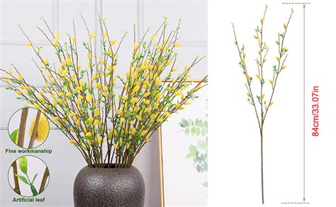 Amazon ACOOH Pcs Artificial Pussy Willow Branches For Vases In Dried Faux Pussywillows