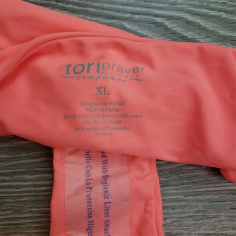 Tori Praver Swimwear Swim Tori Praver Seafoam Bright Coral Bikini Bottom Poshmark