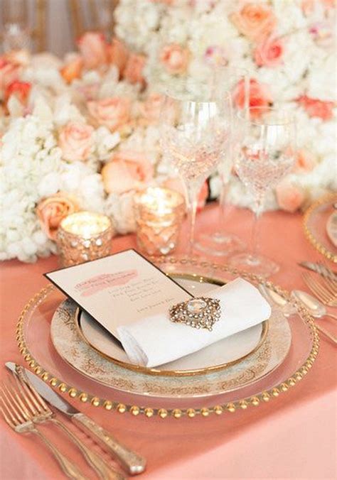 Gold Chargers Wedding